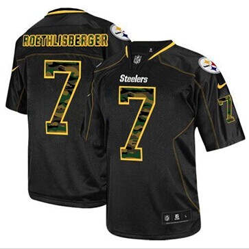 Nike Pittsburgh Steelers #7 Ben Roethlisberger Black NFL Elite Camo Fashion Jersey Nike Pittsburgh Steelers #7 Ben Roethlisberger Black NFL Elite Camo Fashion Jersey