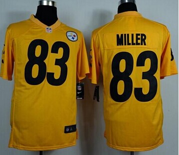 Nike Pittsburgh Steelers #83 Heath Miller Gold NFL Game Jersey Nike Pittsburgh Steelers #83 Heath Miller Gold NFL Game Jersey