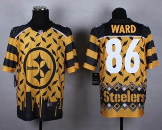 Nike Pittsburgh Steelers #86 Hines Ward Gold NFL Elite Noble Fashion Jersey
