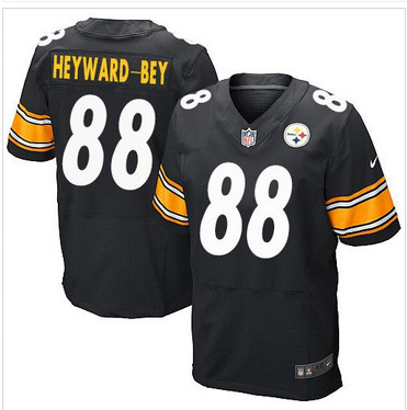 Nike Pittsburgh Steelers #88 Darrius Heyward-Bey Black Team Color Men's Stitched NFL Elite Jersey Nike Pittsburgh Steelers #88 Darrius Heyward-Bey Black Team Color Men's Stitched NFL Elite Jersey