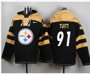 Nike Pittsburgh Steelers #91 Stephon Tuitt Black Player Pullover NFL Hoodie Nike Pittsburgh Steelers #91 Stephon Tuitt Black Player Pullover NFL Hoodie