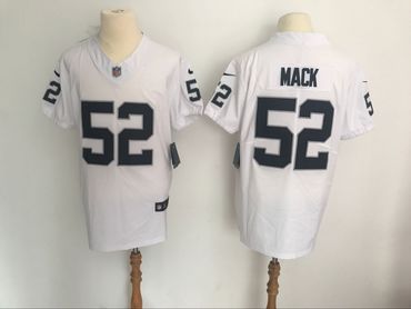 Nike Raiders 52 Khalil Mack White Vapor Untouchable Player Elite Jersey 