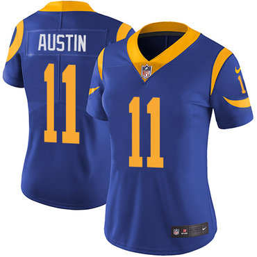 Nike Rams #11 Tavon Austin Royal Blue Alternate Women's Stitched NFL Vapor Untouchable Limited Jersey