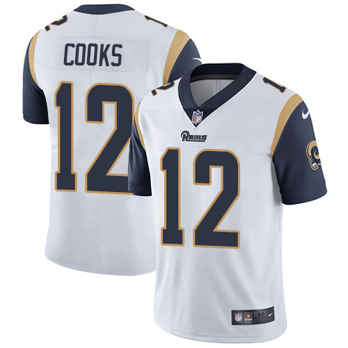 Nike Rams #12 Brandin Cooks White Youth Stitched NFL Vapor Untouchable Limited Jersey Nike Rams #12 Brandin Cooks White Youth Stitched NFL Vapor Untouchable Limited Jersey