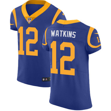 Nike Rams #12 Sammy Watkins Royal Blue Alternate Men's Stitched NFL Vapor Untouchable Elite Jersey Nike Rams #12 Sammy Watkins Royal Blue Alternate Men's Stitched NFL Vapor Untouchable Elite Jersey