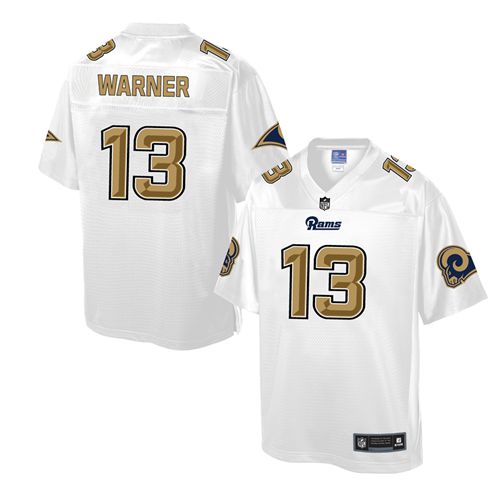 Nike Rams #13 Kurt Warner White Men's NFL Pro Line Fashion Game Jersey Nike Rams #13 Kurt Warner White Men's NFL Pro Line Fashion Game Jersey