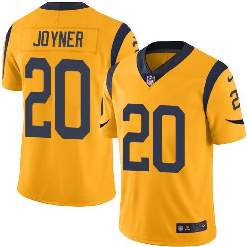 Nike Rams #20 Lamarcus Joyner Gold Men's Stitched NFL Limited Rush Jersey Nike Rams #20 Lamarcus Joyner Gold Men's Stitched NFL Limited Rush Jersey