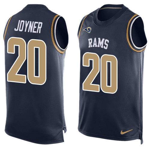 Nike Rams #20 Lamarcus Joyner Navy Blue Team Color Men's Stitched NFL Limited Tank Top Jersey Nike Rams #20 Lamarcus Joyner Navy Blue Team Color Men's Stitched NFL Limited Tank Top Jersey