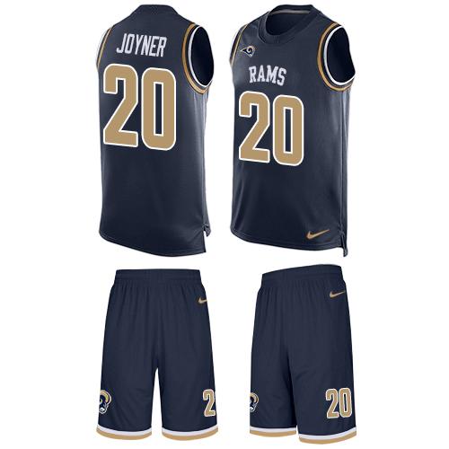 Nike Rams #20 Lamarcus Joyner Navy Blue Team Color Men's Stitched NFL Limited Tank Top Suit Jersey Nike Rams #20 Lamarcus Joyner Navy Blue Team Color Men's Stitched NFL Limited Tank Top Suit Jersey