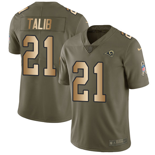 Nike Rams #21 Aqib Talib Olive Gold Youth Stitched NFL Limited 2017 Salute to Service Jersey Nike Rams #21 Aqib Talib Olive Gold Youth Stitched NFL Limited 2017 Salute to Service Jersey