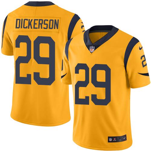 Nike Rams #29 Eric Dickerson Gold Men's Stitched NFL Limited Rush Jersey Nike Rams #29 Eric Dickerson Gold Men's Stitched NFL Limited Rush Jersey