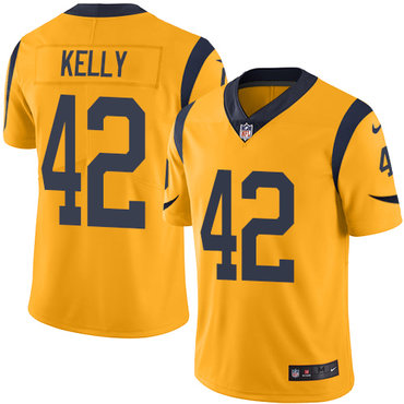 Nike Rams #42 John Kelly Gold Men's Stitched NFL Limited Rush Jersey Nike Rams #42 John Kelly Gold Men's Stitched NFL Limited Rush Jersey