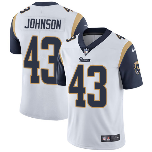 Nike Rams #43 John Johnson White Men's Stitched NFL Vapor Untouchable Limited Jersey Nike Rams #43 John Johnson White Men's Stitched NFL Vapor Untouchable Limited Jersey