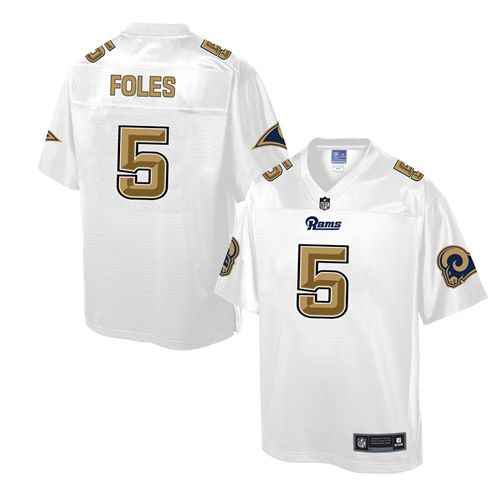 Nike Rams #5 Nick Foles White Men's NFL Pro Line Fashion Game Jersey Nike Rams #5 Nick Foles White Men's NFL Pro Line Fashion Game Jersey
