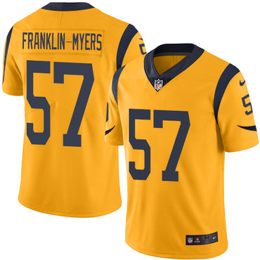 Nike Rams #57 John Franklin-Myers Gold Men's Stitched NFL Limited Rush Jersey Nike Rams #57 John Franklin-Myers Gold Men's Stitched NFL Limited Rush Jersey