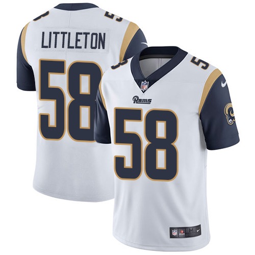 Nike Rams #58 Cory Littleton White Men's Stitched NFL Vapor Untouchable Limited Jersey Nike Rams #58 Cory Littleton White Men's Stitched NFL Vapor Untouchable Limited Jersey
