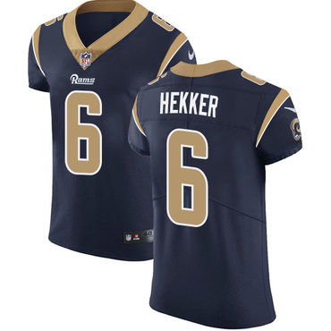 Nike Rams #6 Johnny Hekker Navy Blue Team Color Men's Stitched NFL Vapor Untouchable Elite Jersey Nike Rams #6 Johnny Hekker Navy Blue Team Color Men's Stitched NFL Vapor Untouchable Elite Jersey