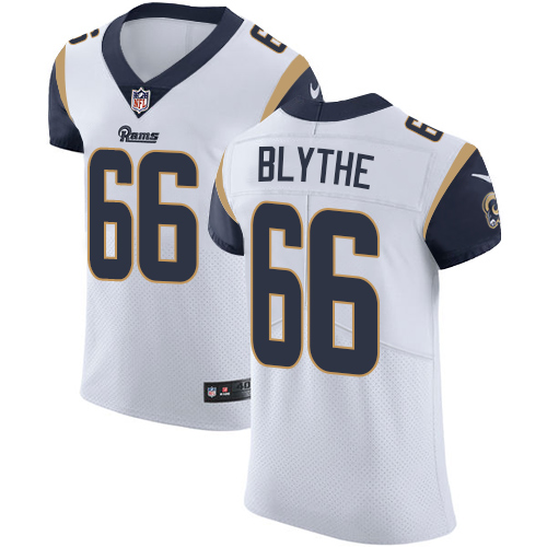 Nike Rams #66 Austin Blythe White Men's Stitched NFL New Elite Jersey Nike Rams #66 Austin Blythe White Men's Stitched NFL New Elite Jersey