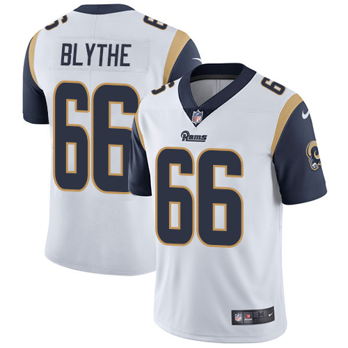 Nike Rams #66 Austin Blythe White Men's Stitched NFL Vapor Untouchable Limited Jersey Nike Rams #66 Austin Blythe White Men's Stitched NFL Vapor Untouchable Limited Jersey