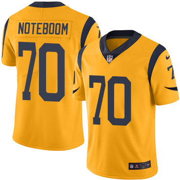 Nike Rams #70 Joseph Noteboom Gold Men's Stitched NFL Limited Rush Jersey Nike Rams #70 Joseph Noteboom Gold Men's Stitched NFL Limited Rush Jersey