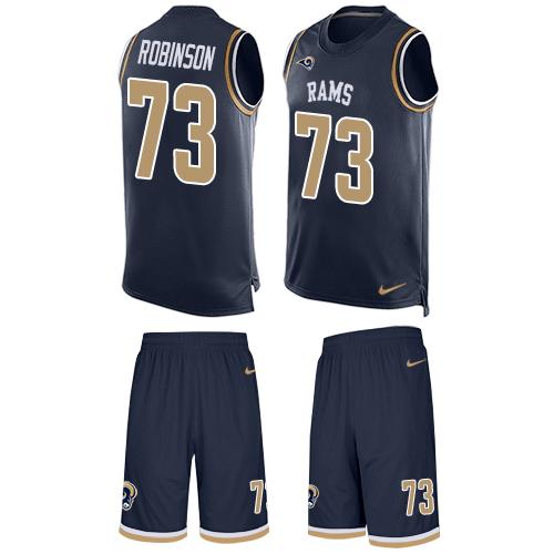 Nike Rams #73 Greg Robinson Navy Blue Team Color Men's Stitched NFL Limited Tank Top Suit Jersey Nike Rams #73 Greg Robinson Navy Blue Team Color Men's Stitched NFL Limited Tank Top Suit Jersey