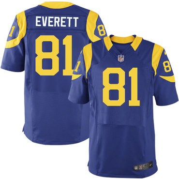Nike Rams #81 Gerald Everett Royal Blue Alternate Men's Stitched NFL Elite Jersey Nike Rams #81 Gerald Everett Royal Blue Alternate Men's Stitched NFL Elite Jersey