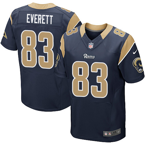 Nike Rams #83 Gerald Everett Navy Blue Team Color Men's Stitched NFL Elite Jersey Nike Rams #83 Gerald Everett Navy Blue Team Color Men's Stitched NFL Elite Jersey