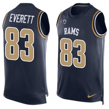 Nike Rams #83 Gerald Everett Navy Blue Team Color Men's Stitched NFL Limited Tank Top Jersey Nike Rams #83 Gerald Everett Navy Blue Team Color Men's Stitched NFL Limited Tank Top Jersey