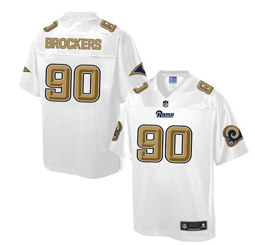 Nike Rams #90 Michael Brockers White Men's NFL Pro Line Fashion Game Jersey Nike Rams #90 Michael Brockers White Men's NFL Pro Line Fashion Game Jersey