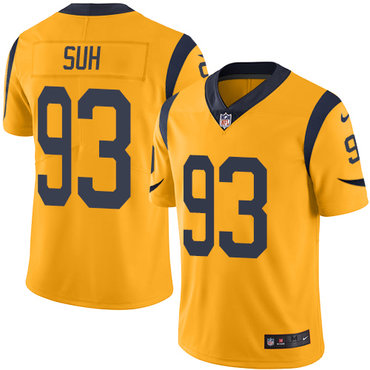 Nike Rams #93 Ndamukong Suh Gold Youth Stitched NFL Limited Rush Jersey Nike Rams #93 Ndamukong Suh Gold Youth Stitched NFL Limited Rush Jersey