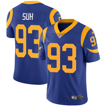 Nike Rams #93 Ndamukong Suh Royal Blue Alternate Men's Stitched NFL Vapor Untouchable Limited Jersey Nike Rams #93 Ndamukong Suh Royal Blue Alternate Men's Stitched NFL Vapor Untouchable Limited Jersey