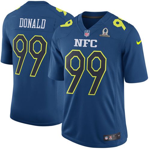 Nike Rams #99 Aaron Donald Navy Men's Stitched NFL Game NFC 2017 Pro Bowl Jersey Nike Rams #99 Aaron Donald Navy Men's Stitched NFL Game NFC 2017 Pro Bowl Jersey
