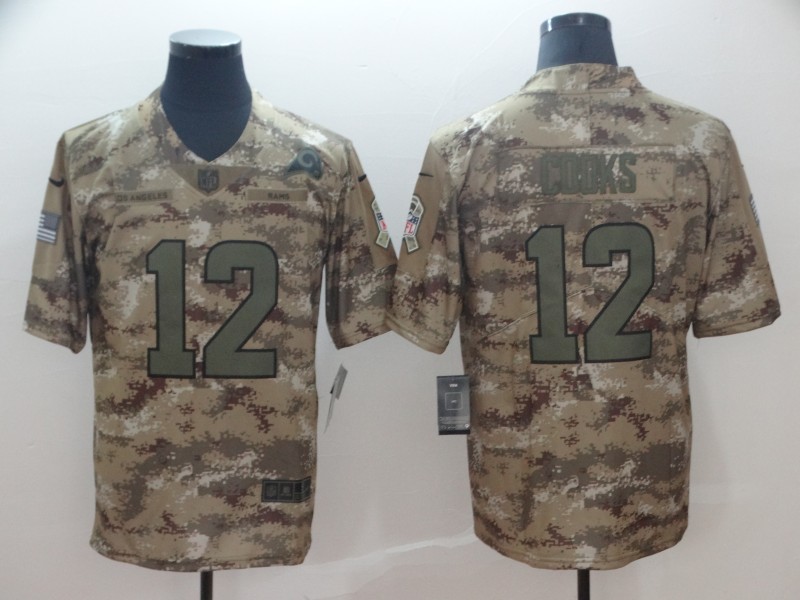 Nike Rams 12 Brandin Cooks Camo Salute To Service Limited Jersey Nike Rams 12 Brandin Cooks Camo Salute To Service Limited Jersey