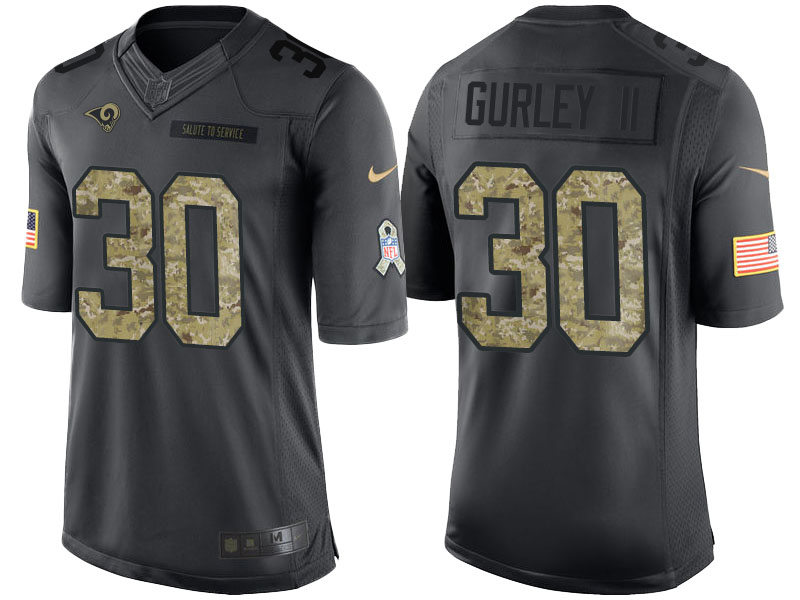 Nike Rams 30 Todd Gurley II Anthracite Salute To Service Limited Jersey Nike Rams 30 Todd Gurley II Anthracite Salute To Service Limited Jersey