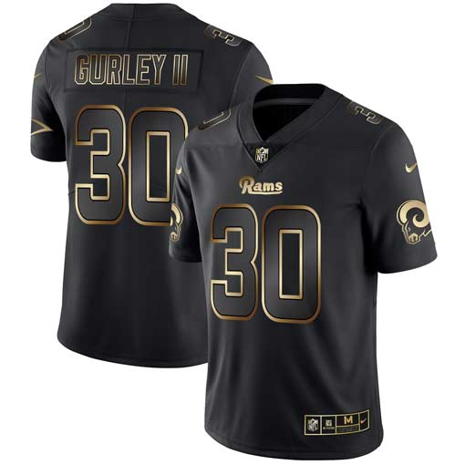 Nike Rams 30 Todd Gurley II Black Gold Vapor Untouchable Limited Jersey Nike Rams 30 Todd Gurley II Black Gold Vapor Untouchable Limited Jersey