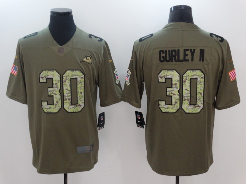 Nike Rams 30 Todd Gurley II Olive Camo Salute To Service Limited Jersey Nike Rams 30 Todd Gurley II Olive Camo Salute To Service Limited Jersey