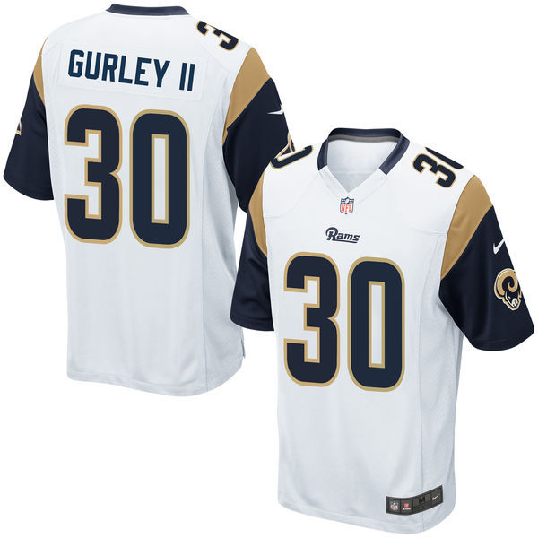 Nike Rams 30 Todd Gurley II White Game Jersey Nike Rams 30 Todd Gurley II White Game Jersey