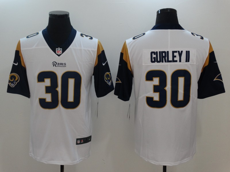 Nike Rams 30 Todd Gurley II White Vapor Untouchable Player Limited Jersey Nike Rams 30 Todd Gurley II White Vapor Untouchable Player Limited Jersey