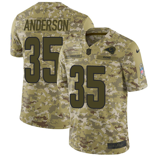 Nike Rams 35 C.J. Anderson Camo Salute To Service Limited Jersey Nike Rams 35 C.J. Anderson Camo Salute To Service Limited Jersey