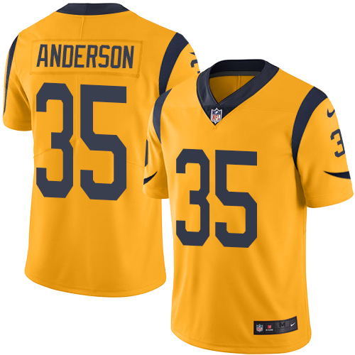 Nike Rams 35 C.J. Anderson Gold Color Rush Limited Jersey Nike Rams 35 C.J. Anderson Gold Color Rush Limited Jersey
