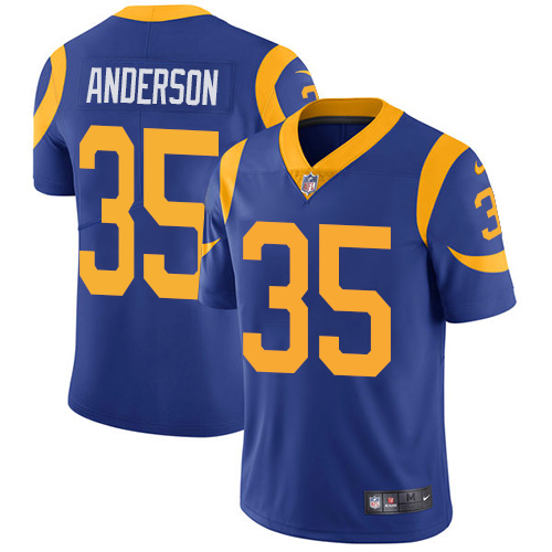 Nike Rams 35 C.J. Anderson Royal Vapor Untouchable Limited Jersey Nike Rams 35 C.J. Anderson Royal Vapor Untouchable Limited Jersey