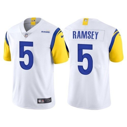 Nike Rams 5 Jalen Ramsey White Vapor Untouchable Limited Jersey Nike Rams 5 Jalen Ramsey White Vapor Untouchable Limited Jersey