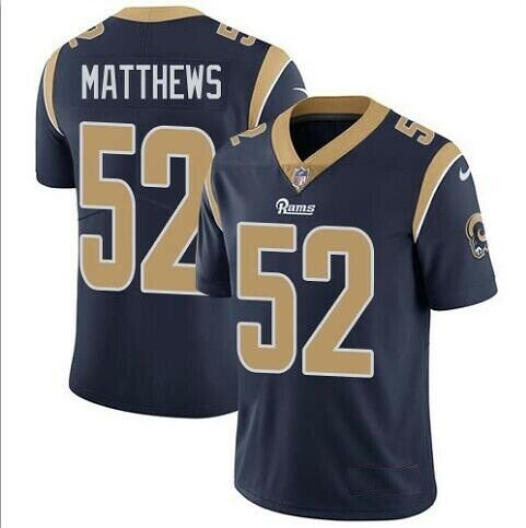 Nike Rams 52 Clay Matthews Navy Vapor Untouchable Limited Jersey Nike Rams 52 Clay Matthews Navy Vapor Untouchable Limited Jersey