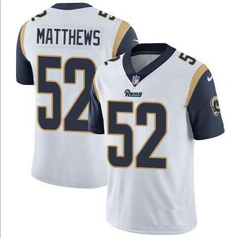 Nike Rams 52 Clay Matthews White Vapor Untouchable Limited Jersey Nike Rams 52 Clay Matthews White Vapor Untouchable Limited Jersey