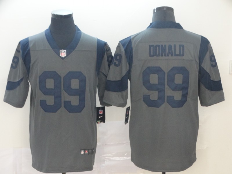 Nike Rams 99 Aaron Donald Gray Inverted Legend Limited Jersey Nike Rams 99 Aaron Donald Gray Inverted Legend Limited Jersey