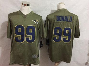 Nike Rams 99 Aaron Donald Olive Salute To Service Limited Jersey Nike Rams 99 Aaron Donald Olive Salute To Service Limited Jersey