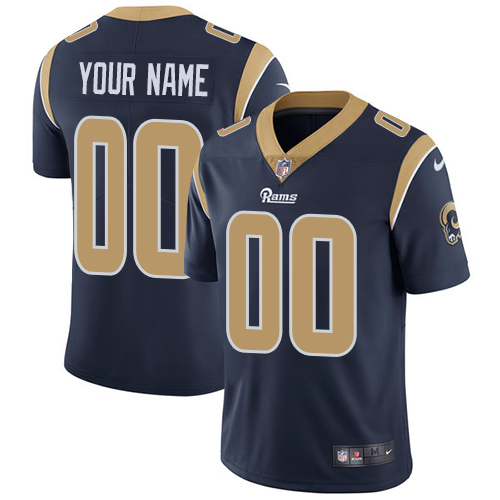 Nike Rams Navy Men's Customized Vapor Untouchable Player Limited Jersey Nike Rams Navy Men's Customized Vapor Untouchable Player Limited Jersey