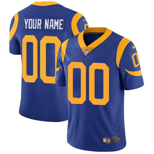 Nike Rams Royal Men's Customized Vapor Untouchable Player Limited Jersey Nike Rams Royal Men's Customized Vapor Untouchable Player Limited Jersey