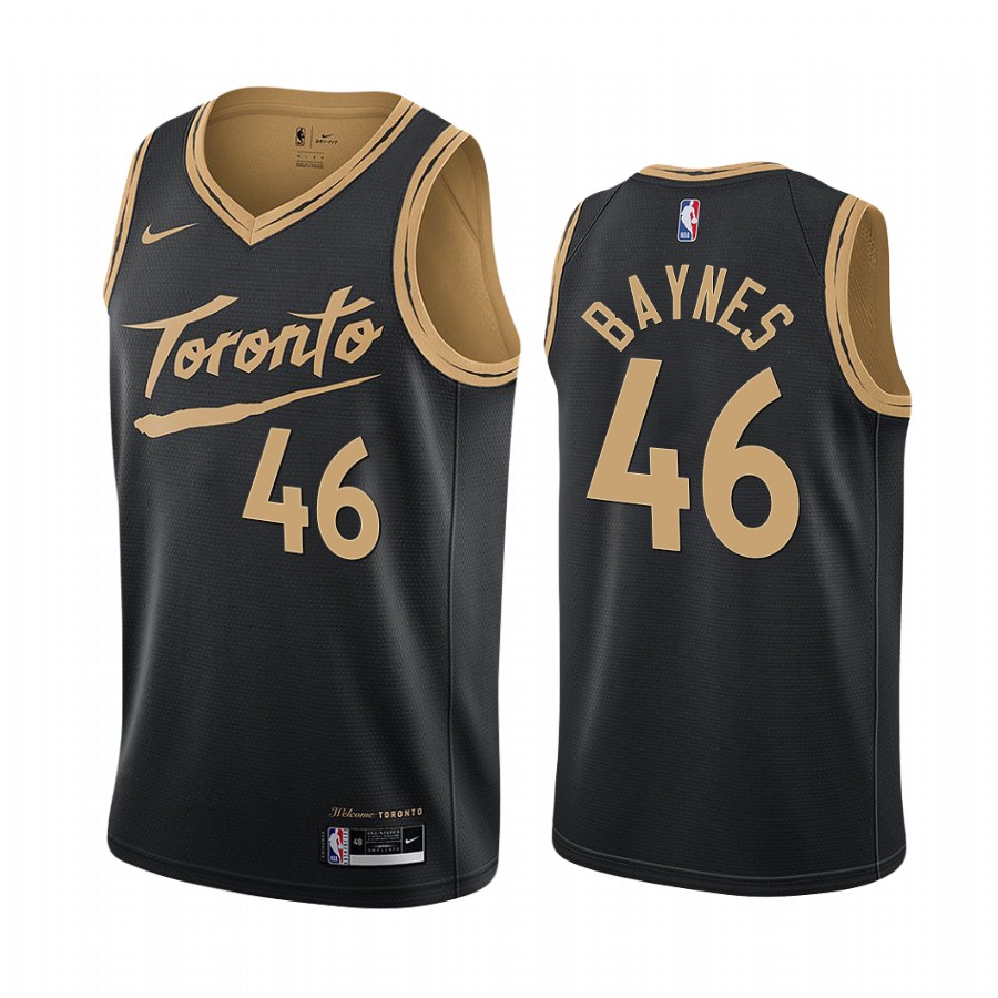Nike Raptors #46 Aron Baynes Black NBA Swingman 2020-21 City Edition Jersey Nike Raptors #46 Aron Baynes Black NBA Swingman 2020-21 City Edition Jersey