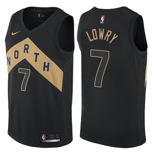 Nike Raptors #7 Kyle Lowry Black NBA Swingman City Edition Jersey